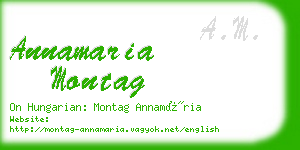 annamaria montag business card
